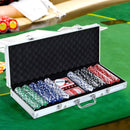 Set 500 Fiches da Poker 2 Mazzi di Carte e Pulsante Dealer con Valigetta-5