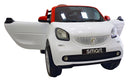 Macchina Elettrica per Bambini 12V Mp4 Smart Fortwo Cabrio Bianca-5
