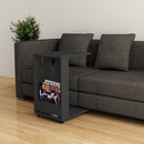 Tavolino da divano 37x45x67 cm Edi  porta pc e riviste antracite-2