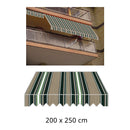 Tenda da Sole a Caduta 2x2,5m Tessuto in Poliestere Disegno P6002-2