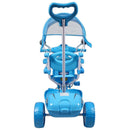 Moto Triciclo a Spinta Seggiolino Reversibile per Bambini Kid Go Azzurro-4