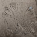 Poltrona 2 Posti da Giardino 126x75x142 cm con Cuscino Marrone Sabbia-8
