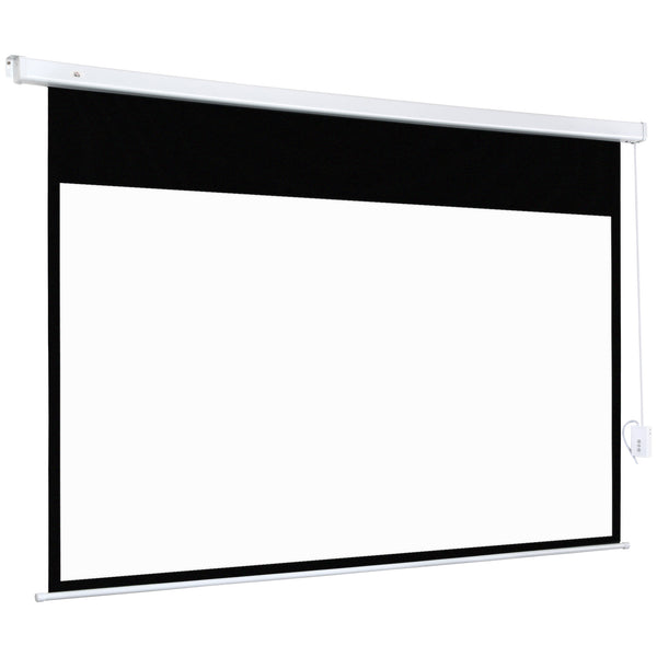 Telo Proiettore 100” 16:9 Portatile 253x7,5x168 cm in PVC e Metallo Bianco online
