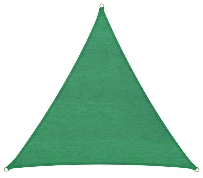 Tenda a Vela Ombreggiante Triangolare 500x500x500 cm in Polietilene Bauer Verde-1