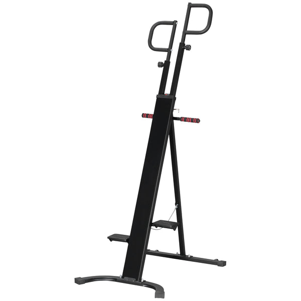 online Vertical Climber Altezza Regolabile 100x60x175-195 cm con Monitor LCD in Acciaio e ABS Nero
