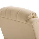 Poltrona Relax Massaggiante e Reclinabile 97x92X104 cm in Similpelle Beige-9