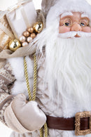 Babbo Natale con Sacco Doni H80 cm Champagne-5
