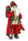 Babbo Natale con Gliet Green H45 cm Rosso/Verde