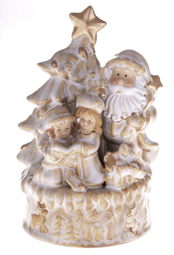 prezzo Babbo Natale Carillon H19,5 cm Beige