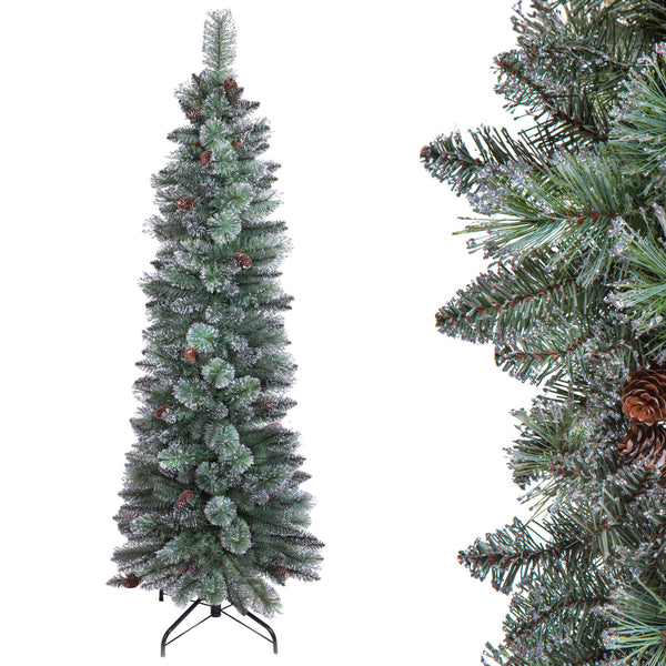 Albero di Natale Artificiale H210 cm Abete Slim 479 Tips Verde online