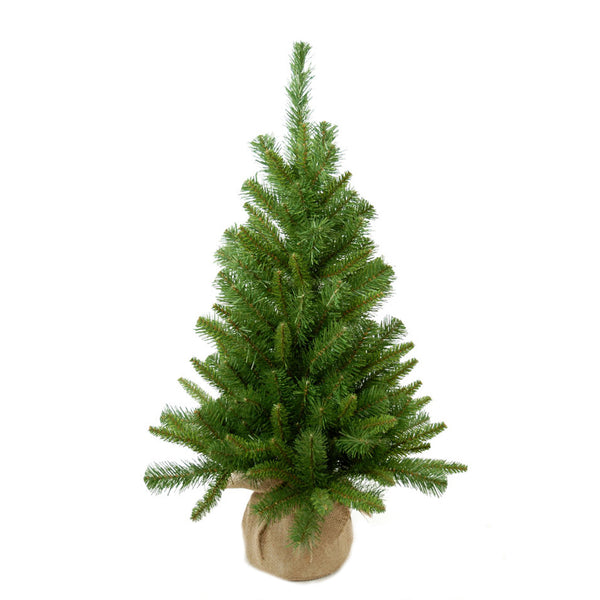 sconto Mini Albero di Natale Artificiale Abete H91 cm con Sacco 154 Tips Verde
