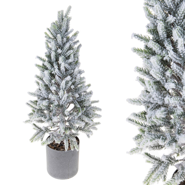 Mini Albero di Natale Artificiale Abete H60 cm innevato Verde acquista