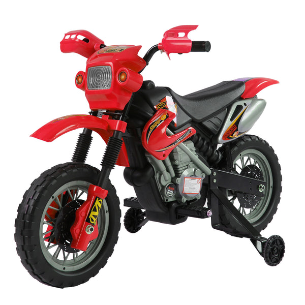 Moto Elettrica per Bambini 6V in Plastica PP Rosso e Nero online