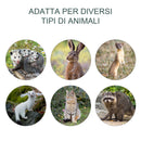 Trappola per Animali Vivi 93x31x34,5 cm in Acciaio Argento-4